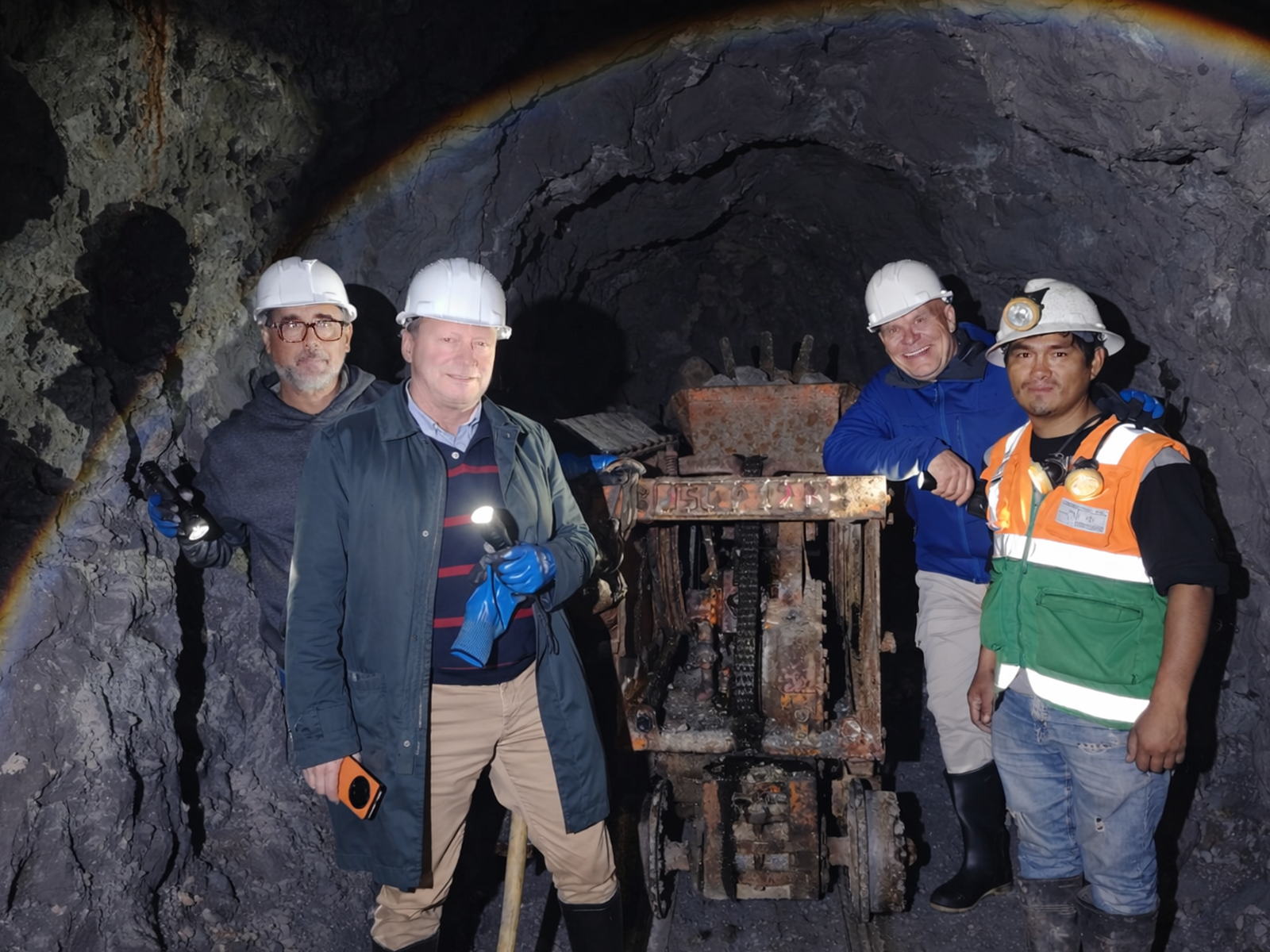 Executive team at an underground mine site