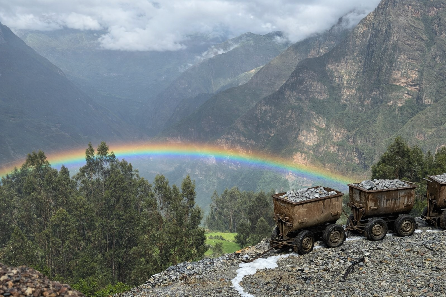 Mining landscape Peru